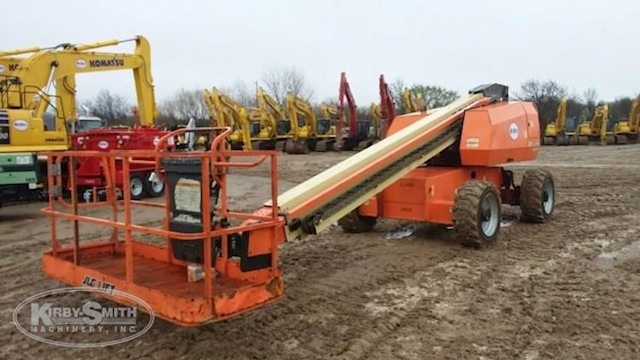 Front Side of Used JLG in Yard for Sale