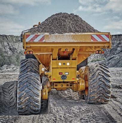 New Hydrema Dump Truck with dirt