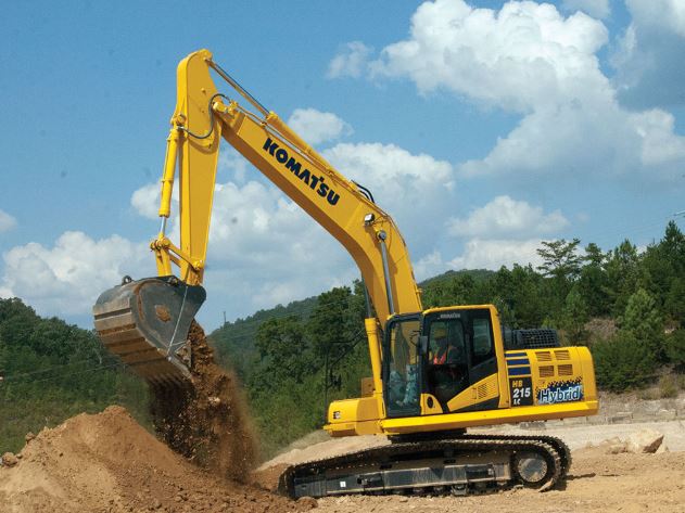 New Komatsu Excavator Digging 