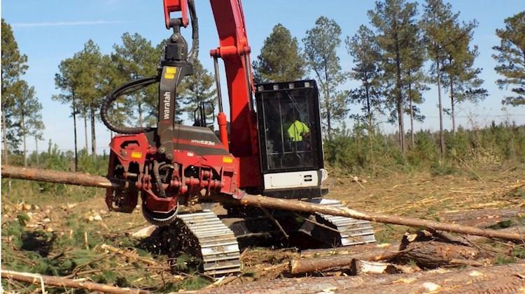 New Link-Belt 3740 PH Forestry Excavator picking up tree