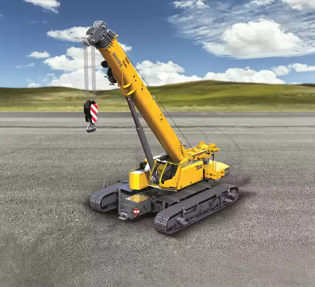 Grove's Largest Hydraulic Crawler crane, the GHC200, features a 200 - ton capacity and a 185 - foot main boom.