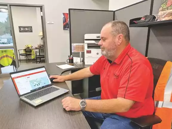 Geofencing through TFM is an effective way to deter theft, monitor your Takeuchi equipment for fleet management