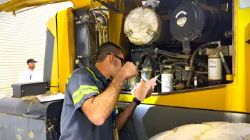 Technician Dante Jarvis-Turner competes in Komatsu’s national Advanced Technician Competition (ATC) held at Komatsu’s Cartersville Customer Center in Georgia.