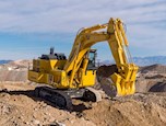 New Komatsu Excavator Shovel on mountain