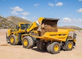 New Komatsu Loading working with a Dump Truck