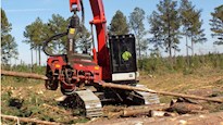 New Link-Belt 3740 PH Forestry Excavator picking up tree